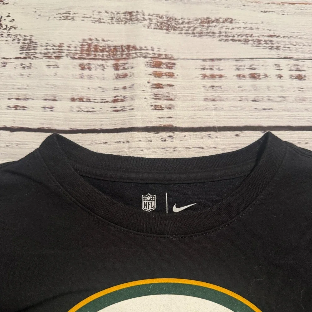 Nike Green Bay‎ Packers Dry Fit NFL Salute to Service Black Shirt Youth Size M